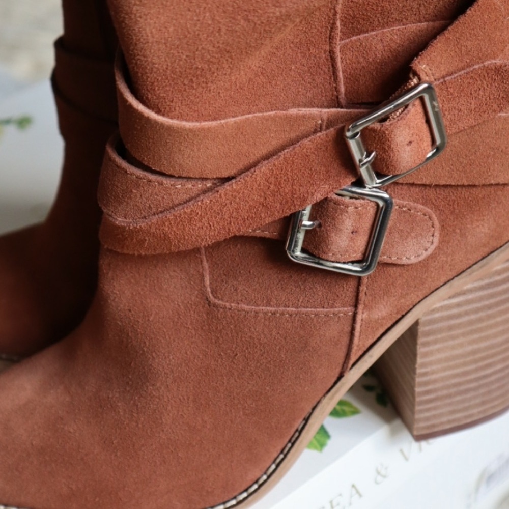 New Chelsea & Violet Vicki Suede Booties - Picture 7 of 10